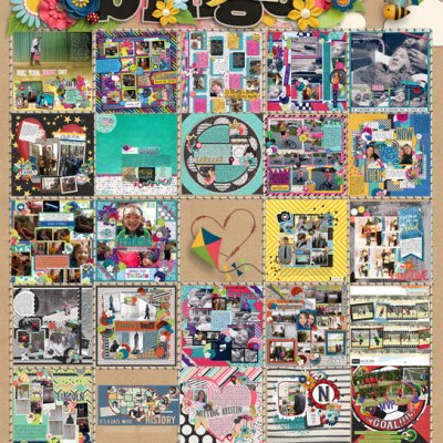 Completed May BINGO card