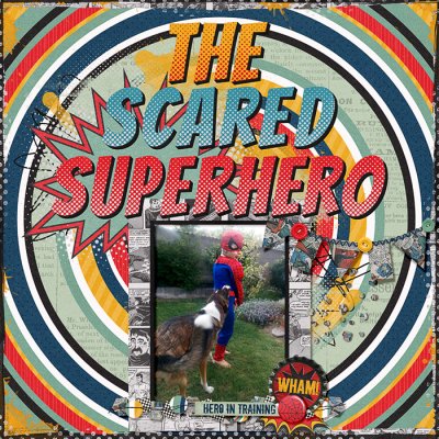 The scared superhero