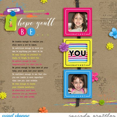 I hope you'll be...