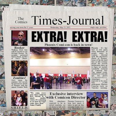 Phoenix Comicon front page