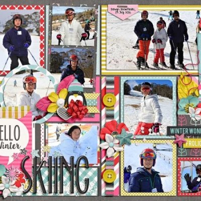 skiing