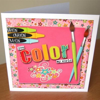 You Color My World card