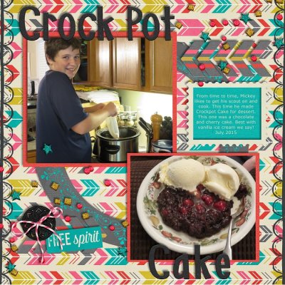 Crockpot Cake July 2015