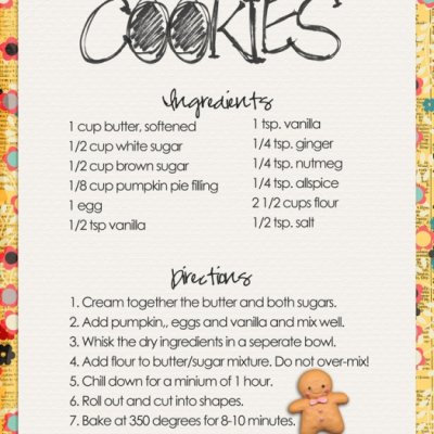 Pumpkin Spice Cookies