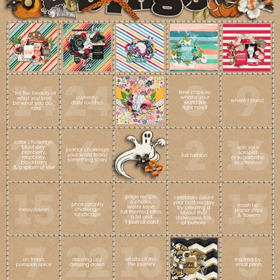 October Bingo Card