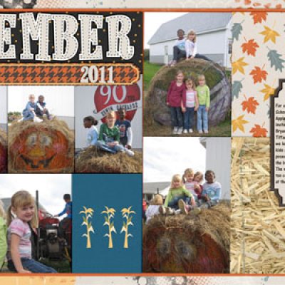 Pumpkin Hay Bale