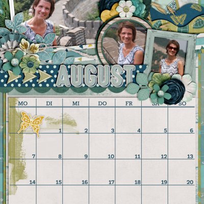 2017 Calendar -  August