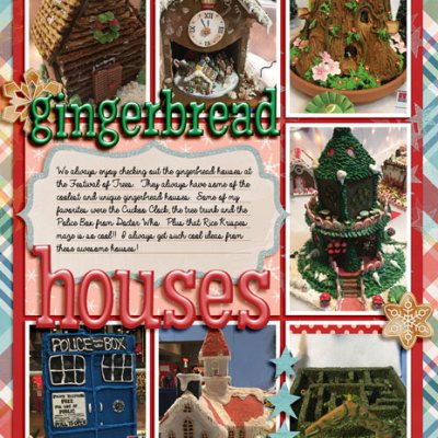 Dec Daily - Festival of Trees - Gingerbread Houses