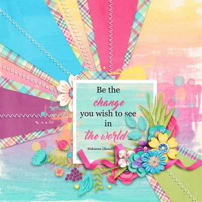 SSD Bingo Challenge: March 3-Be The Change You Wish To See in the World