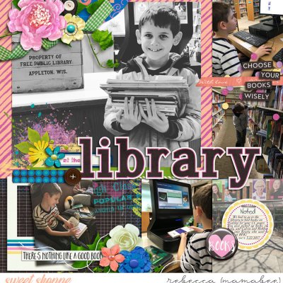 at the Library