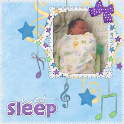 sweet sleeping baby