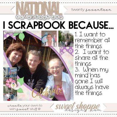 I scrap because - facebook