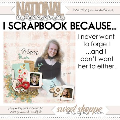 I scrapbook because....