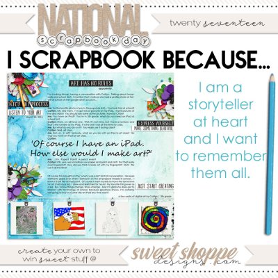 I scrapbook because