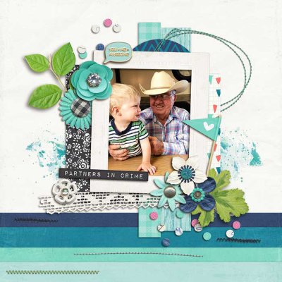 Grandpa & Teddy (left)