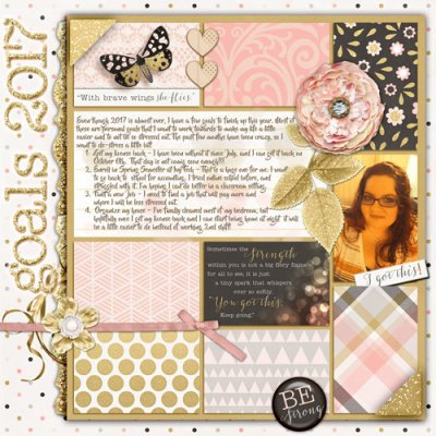 #11 Scrap a Pocket Page - Goals 2017