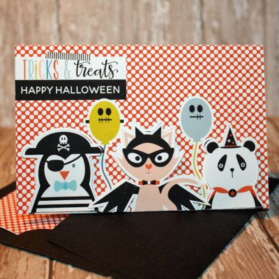 Happy Halloween card with matching envie