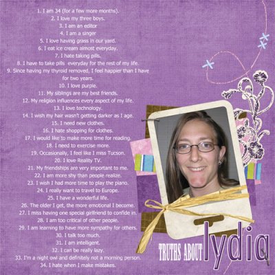 34 Truths About Me