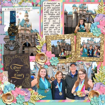 Disneyland Castle Medal Photos