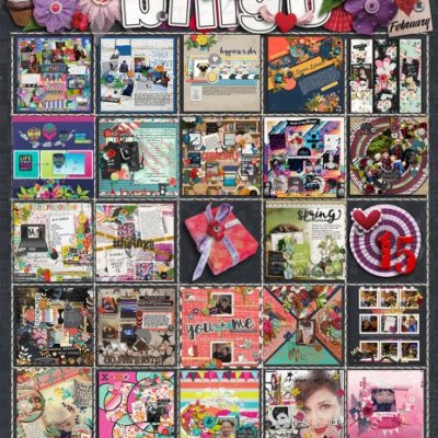 February 2018 Sweet Shoppe Bingo - Completed