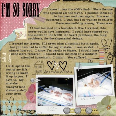 Regret:  I'm so sorry