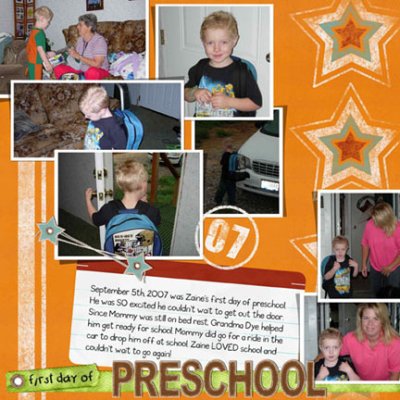 First Day of Preschool