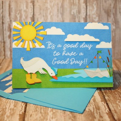 Just Ducky Card with matching envie