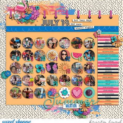 Our Summer Calendar July 2018