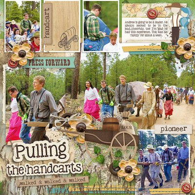 Pulling the handcarts