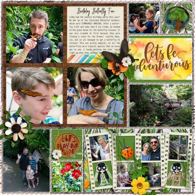Birthday Butterfly Fun Left