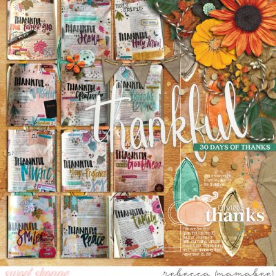 Bible Journaling - 30 days of thanks