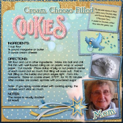 Mom's Cream Cheese Filled Cookies