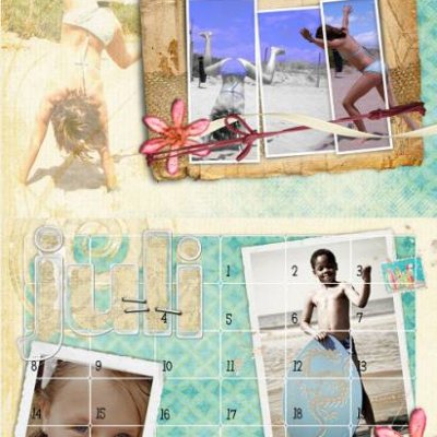 july calendar pages
