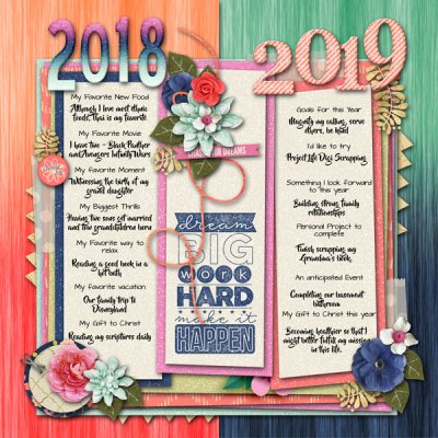 2018 January Tracking Card