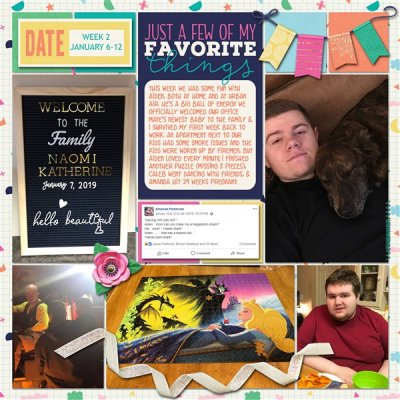 January Week 2 - Right Page