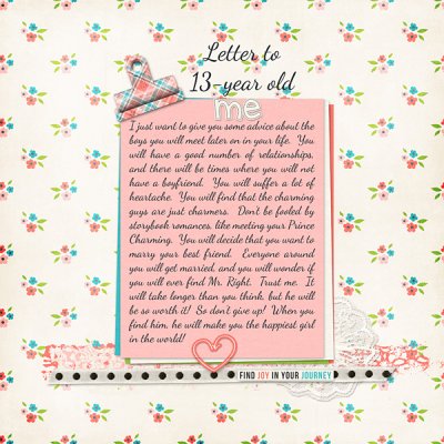 Letter to 13-year old me