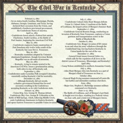 The Civil War in KY