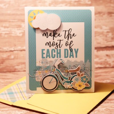 The Simple Life card with matching envie