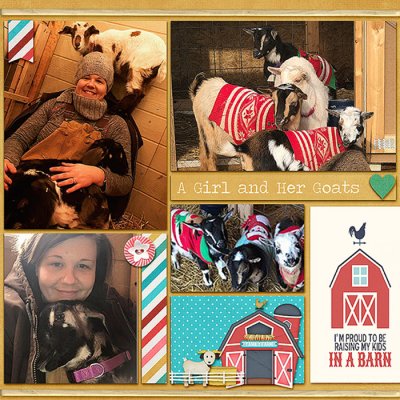 A Girl and Her Goats