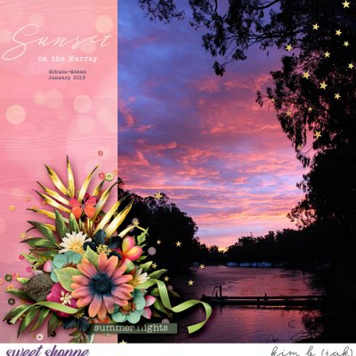 Sunset on the Murray