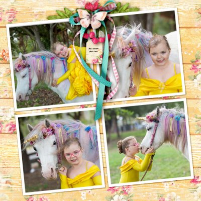Mia's unicorn photoshoot