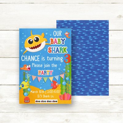 Little Shark Party Invite