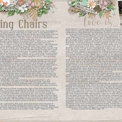 Two Rocking Chairs Double