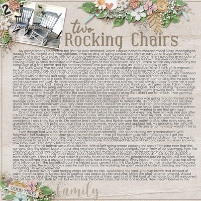 Two Rocking Chairs Left