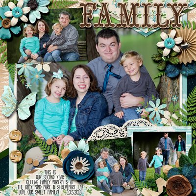 Family, Duck Pond Portrait