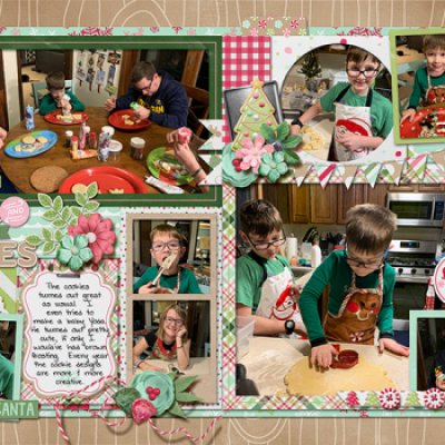 Decorating Christmas Cookies