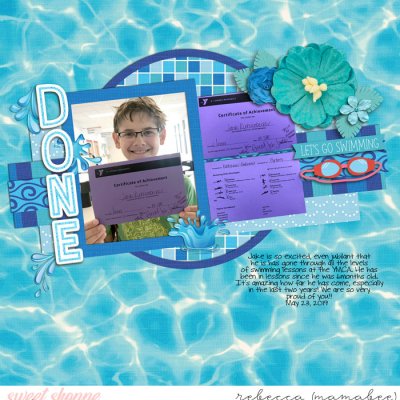 Done with swimming lessons