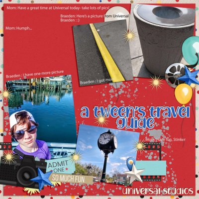 A Tween's Guide to Universal (February 5th - Make It Your Own Template Chal