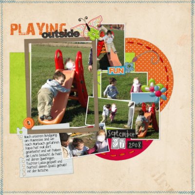 Playing outside