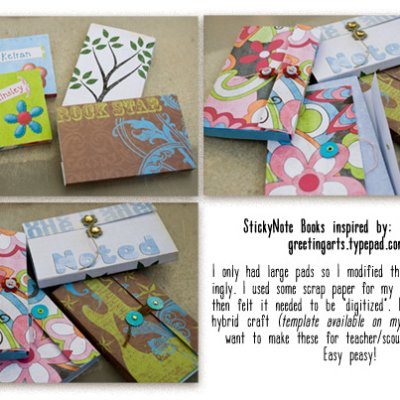 stickynote books